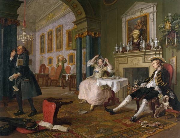 Marriage à-la-mode. 2. The Tête à Tête od William Hogarth