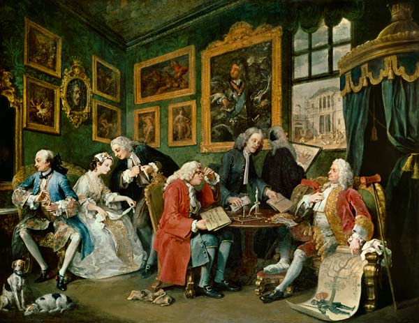 the marriage contract od William Hogarth