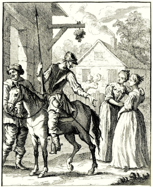 Illustration to the book "Don Quijote de - William Hogarth jako tisk anebo  olejomalba