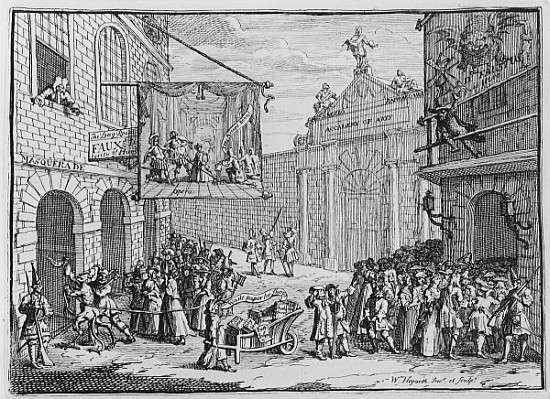 Masquerades and Operas, Burlington Gate od William Hogarth