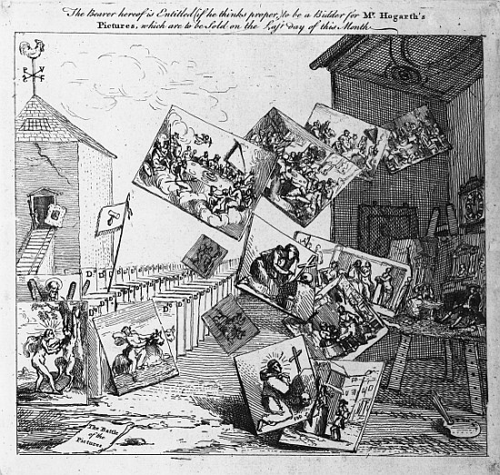 The Battle of the Pictures od William Hogarth