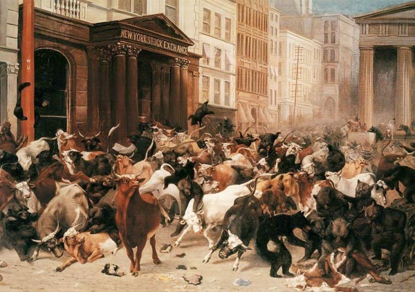 The Bulls and Bears in the Market od William Holbrook Beard