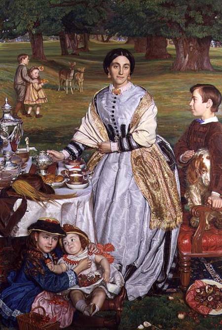 Lady Fairbairn with her Children od William Holman Hunt
