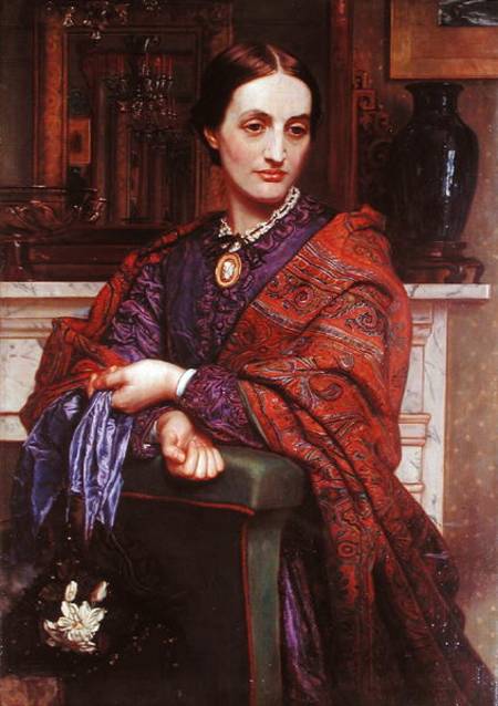 Portrait of Fanny Holman Hunt (1833-66) od William Holman Hunt