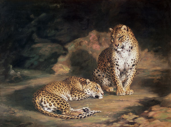 A Pair of Leopards od William Huggins