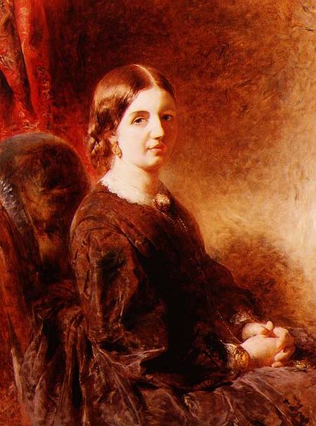 Portrait of a woman, seated, said to be Mrs Huggins od William Huggins