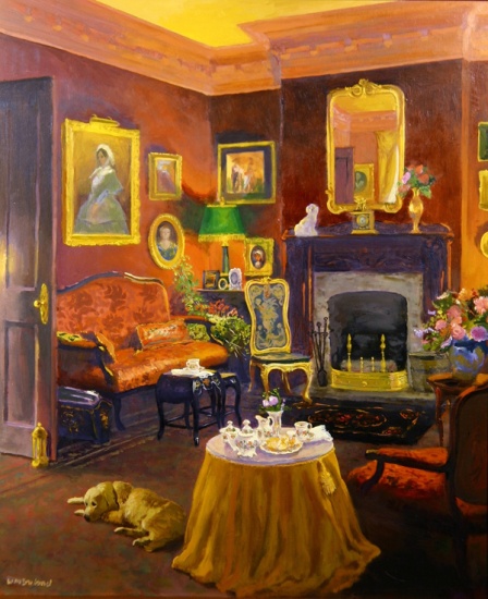 Red Room (Victorian Style) od William  Ireland