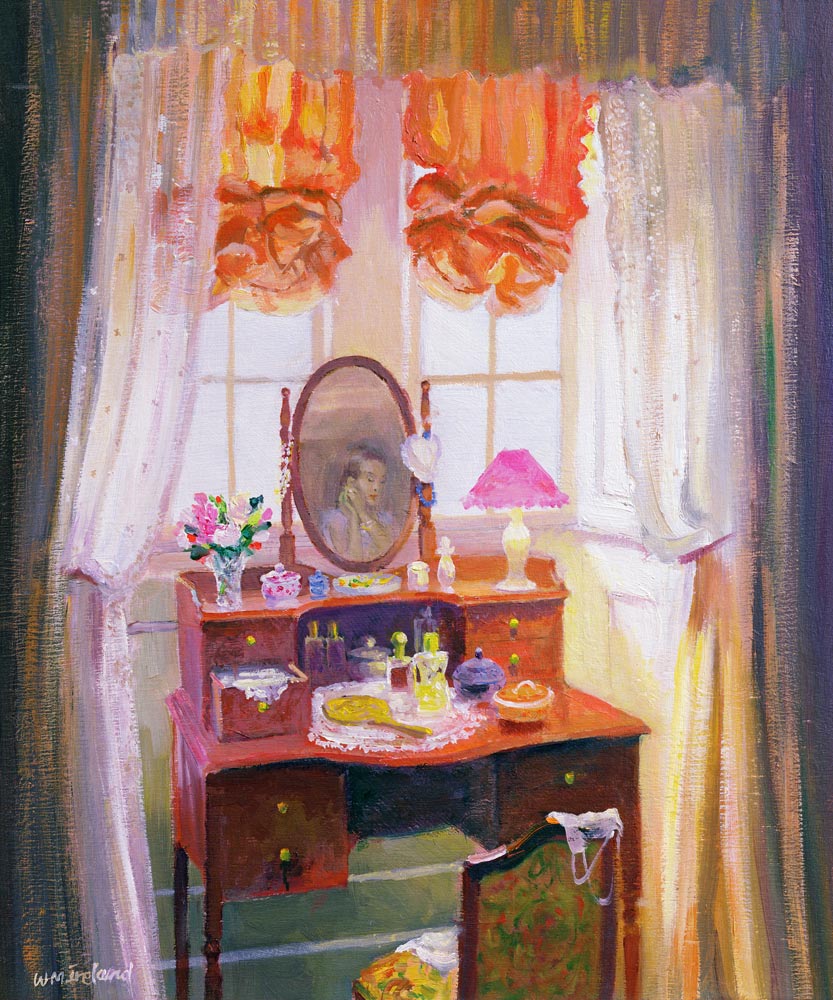 The Dressing Table (oil on board)  od William  Ireland