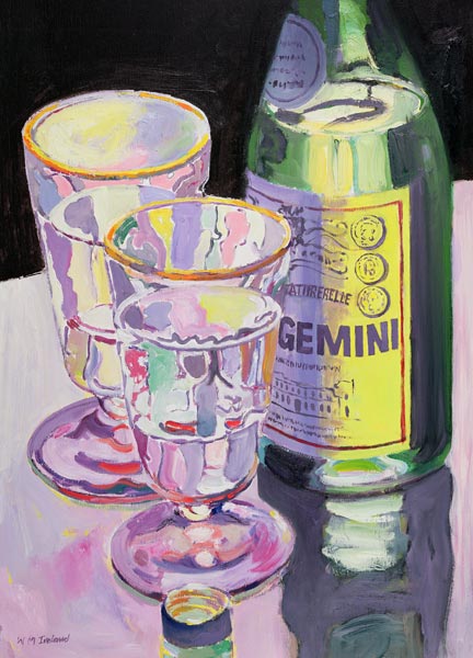 Gemini, 2005 (oil on board)  od William  Ireland