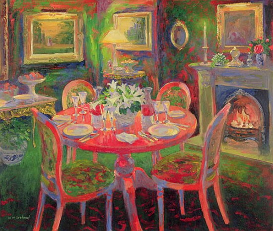 The Dining Room, c.2000 (oil on board)  od William  Ireland