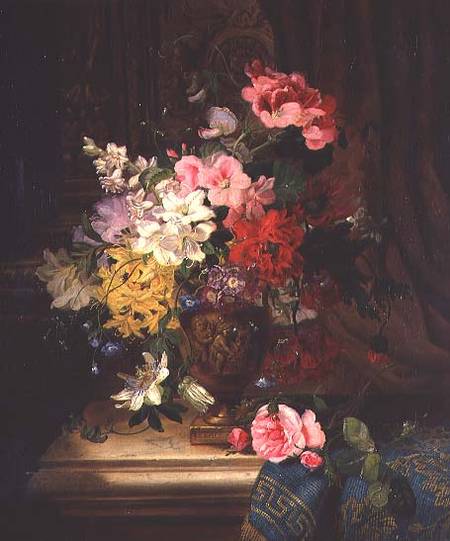 A Still Life of Flowers od William John Wainwright