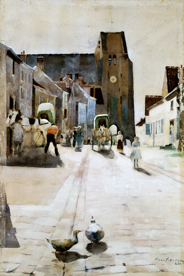 The Main Street, Grez-sur-Loing od William Kennedy