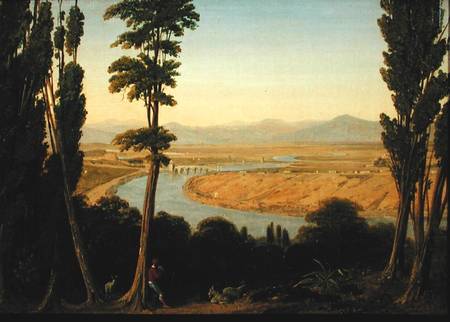 A View of the Tiber and the Roman Campagna from Monte Mario od William Linton
