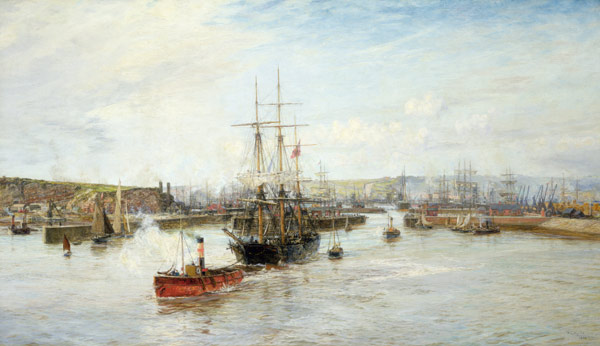 Entrance to Barry Dock, South Wales od William Lionel Wyllie