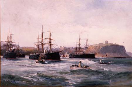 The Channel Fleet off Scarborough od William Lionel Wyllie