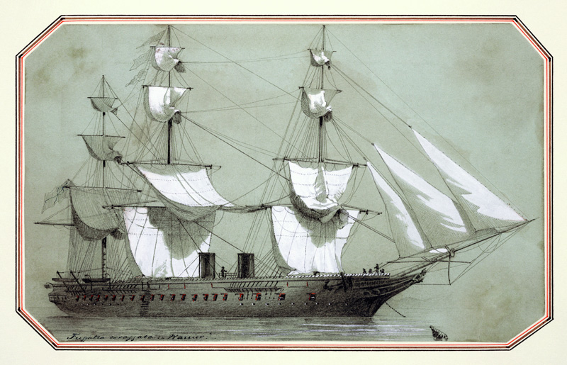 The 'Warrior', the first British iron warship od William McConnell