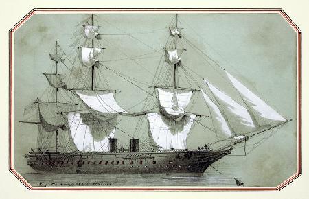 The 'Warrior', the first British iron warship