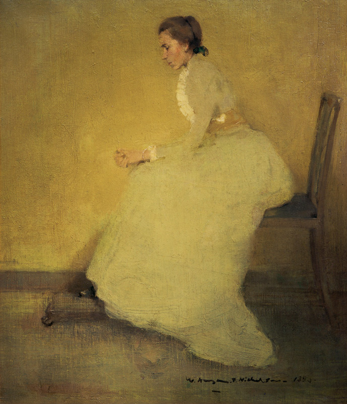 Woman in yellow od William Nicholson