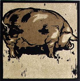 The Learned Pig, from The Square Book of Animals, published by William Heinemann, 1899