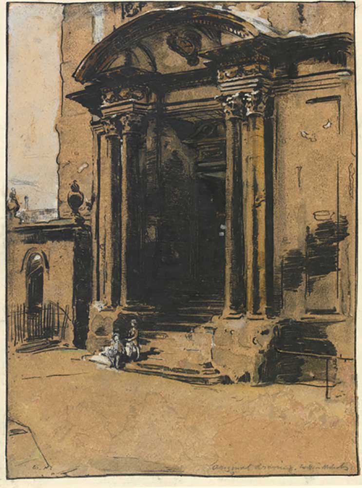 The Doorway of the old Ashmolean Museum, Oxford od William Nicholson