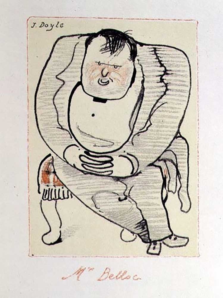 Mr Belloc, illustration from The Winter Owl, published by Cecil Palmer, London, 1923 od William Nicholson