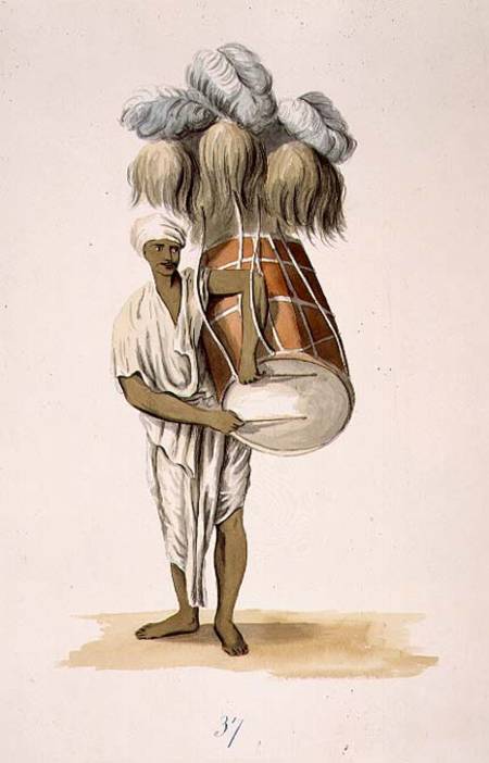 D'Hauk used at Marriages and Religious Ceremonies plate 37 from 'The Costume of Hindostan' by Franz od William Orme