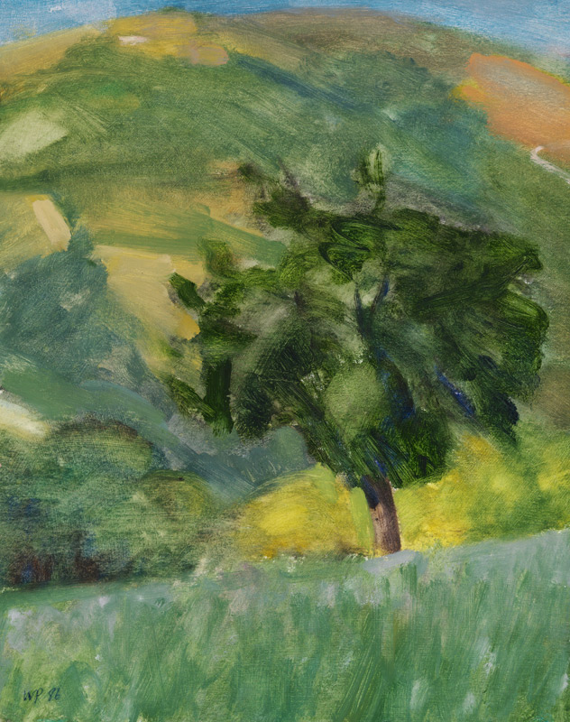 Tree on Hill od William  Packer