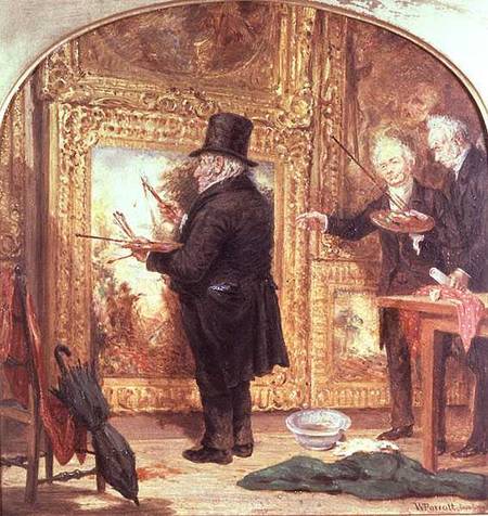 J. M. W.Turner (1775-1851) at the Royal Academy, Varnishing Day od William Parrott
