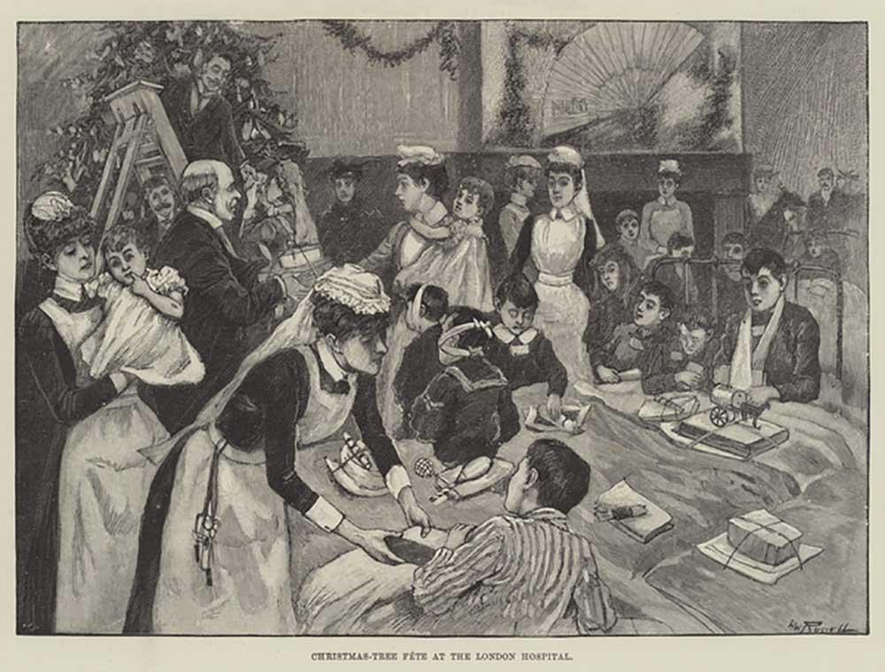 Christmas-Tree Fete at the London Hospital od William Russell