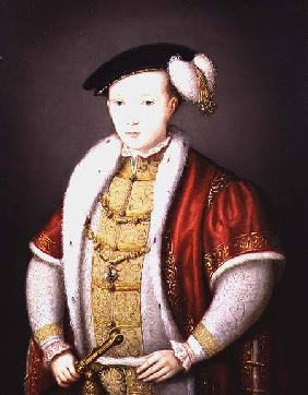 Edward VI with the chain of the Order of the Garter, after the portrait in the Collection of H.M. Qu