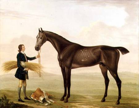 A Dapple Grey Stallion held by a Groom od William Shaw