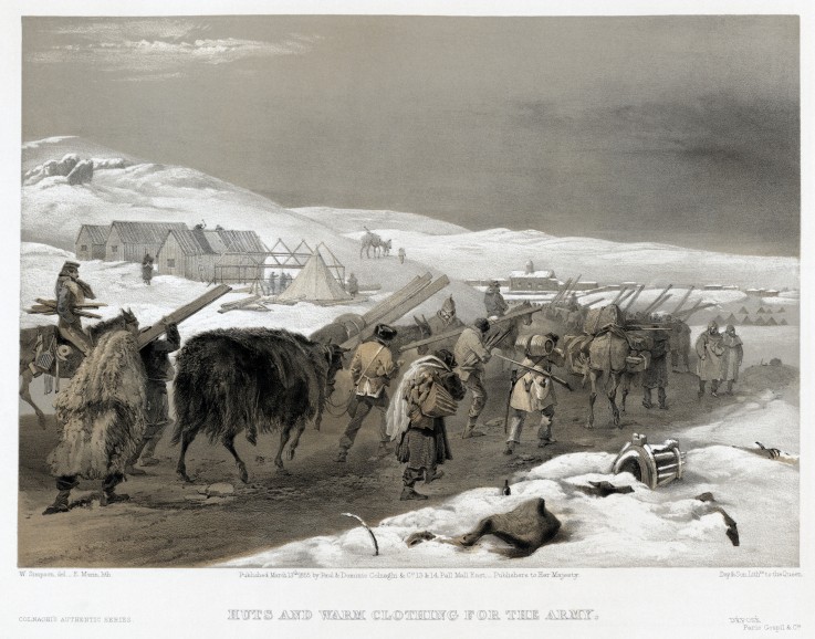 British troops on the road to Sevastopol od William Simpson