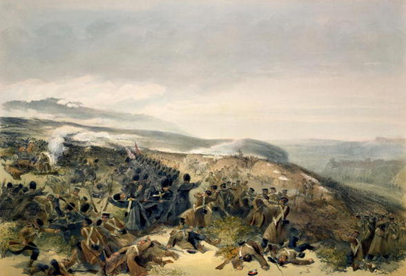 Second Charge of the Guards at Inkerman, 5th November 1854, plate from 'The Seat of War in the East' od William Simpson