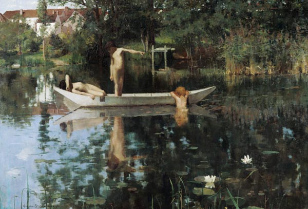 The place for bathing. od William Stott