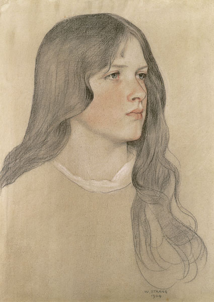 Portrait of a Girl od William Strang