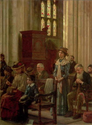 The Anthem, c.1910 (oil on canvas) od William Teulon Blandford Fletcher