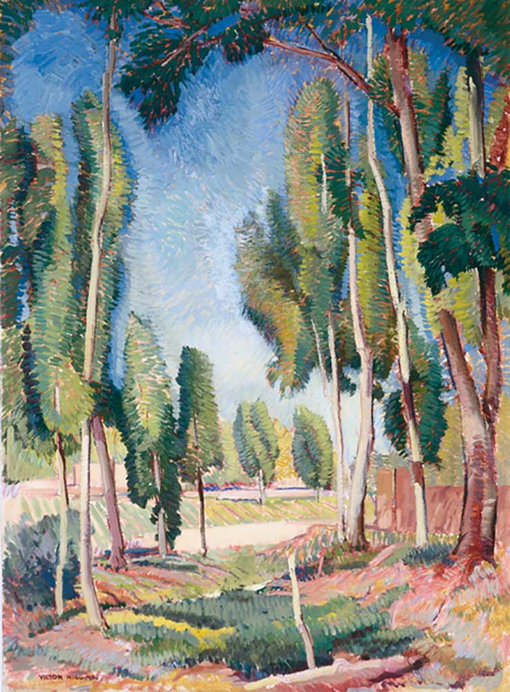 Poplars and Young Fields, 1940s od William Victor Higgins
