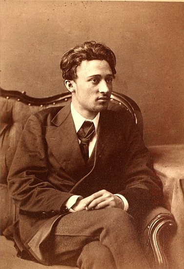 Portrait of the author Vsevolod Mikhailovich Garshin od William Andreevich Carrick