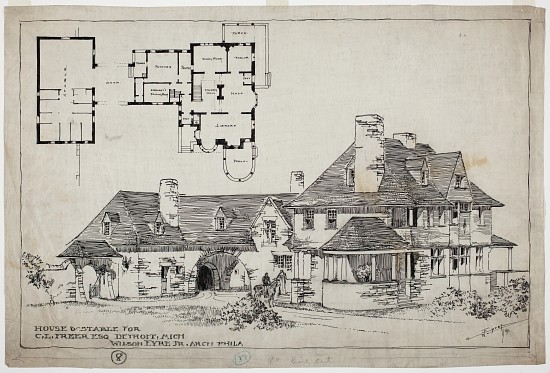 Freer Residence, House and Stable od Wilson Eyre