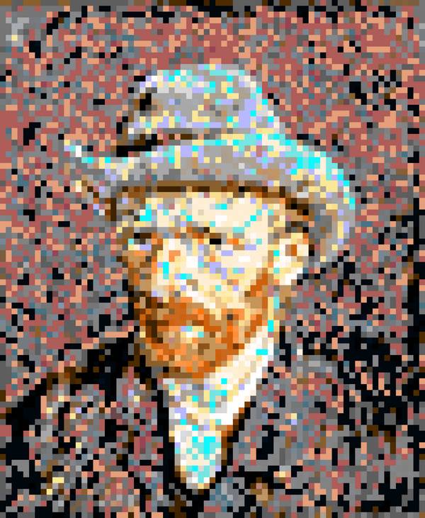 Vincent van Gogh Self-portrait 1 od Wim Heesakkers