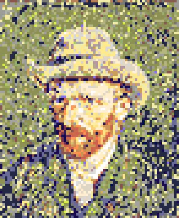 Vincent van Gogh Self-portrait 4 od Wim Heesakkers
