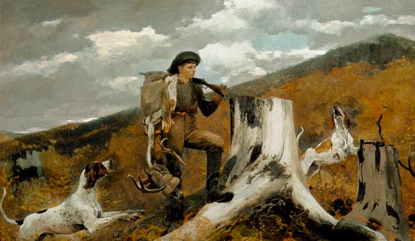 The Hunter and his Dogs od Winslow Homer