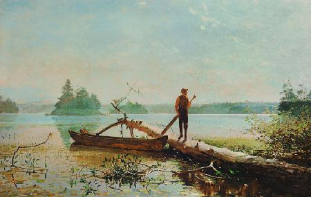 Winslow Homer, An Adirondack Lake