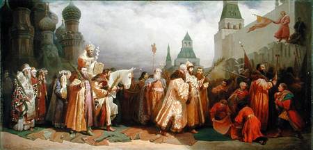 Palm Sunday Procession under the Reign of Tsar Alexis Romanov (1629-76) od Wjatscheslaw Grigor. Schwarz