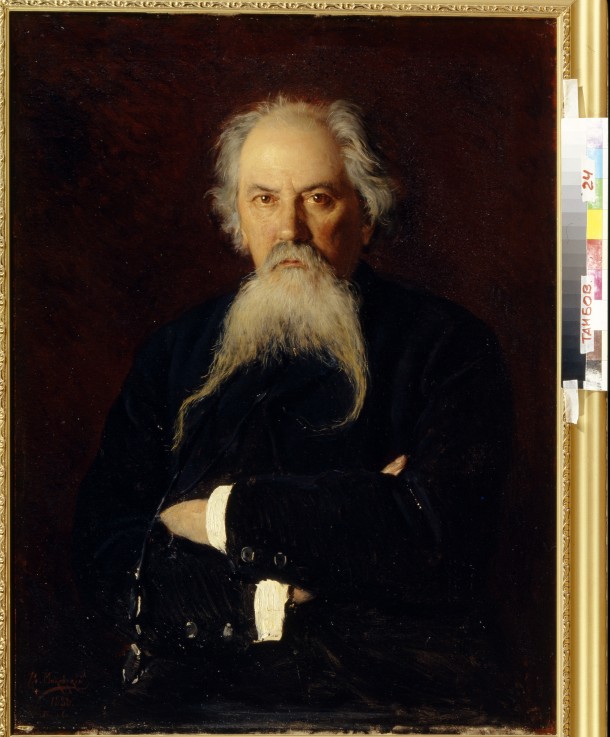 Portrait of the poet Alexey Zhemchuzhnikov (1821-1908) od Wladimir Jegorowitsch Makowski