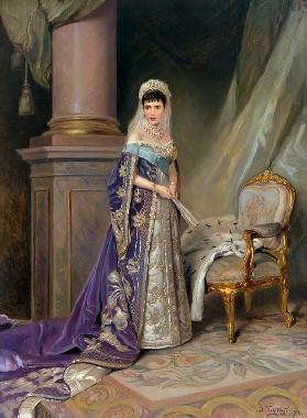 Portrait of Empress Maria Feodorovna, Princess Dagmar of Denmark (1847-1928)