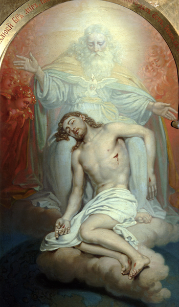 God the Father lamenting over the dead Christ od Wladimir Lukitsch Borowikowski