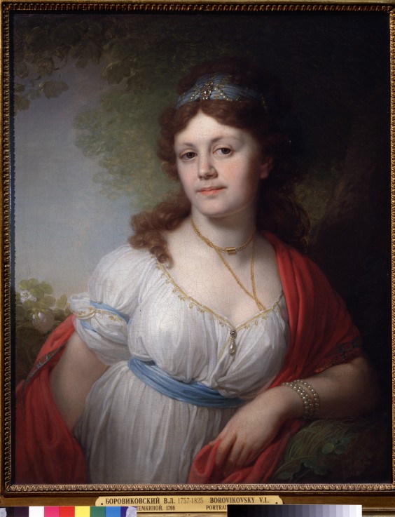 Portrait of Elisabeth Temkina (Daughter of Empress Catherine II and Prince Grigory Potemkin) od Wladimir Lukitsch Borowikowski