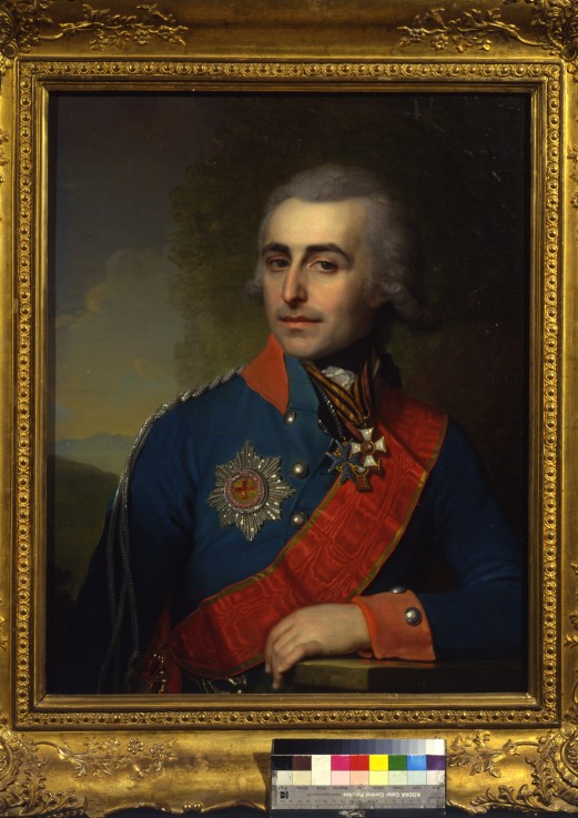 Portrait of the General-aide-de-camp Count Pyotr Tolstoy (1761-1844) od Wladimir Lukitsch Borowikowski