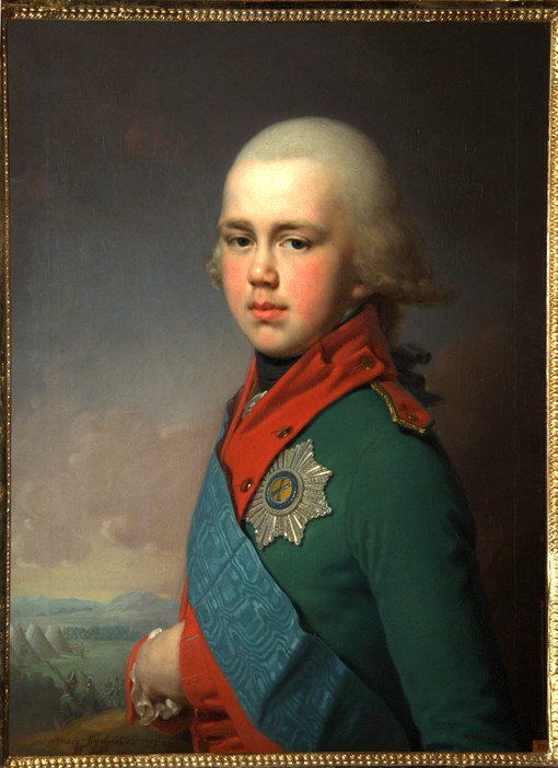 Portrait of Grand Duke Constantine Pavlovich of Russia (1779-1831) od Wladimir Lukitsch Borowikowski